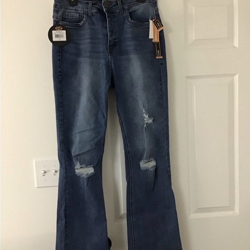 one 5 one Women's Dark Blue Boot Cut Jeans